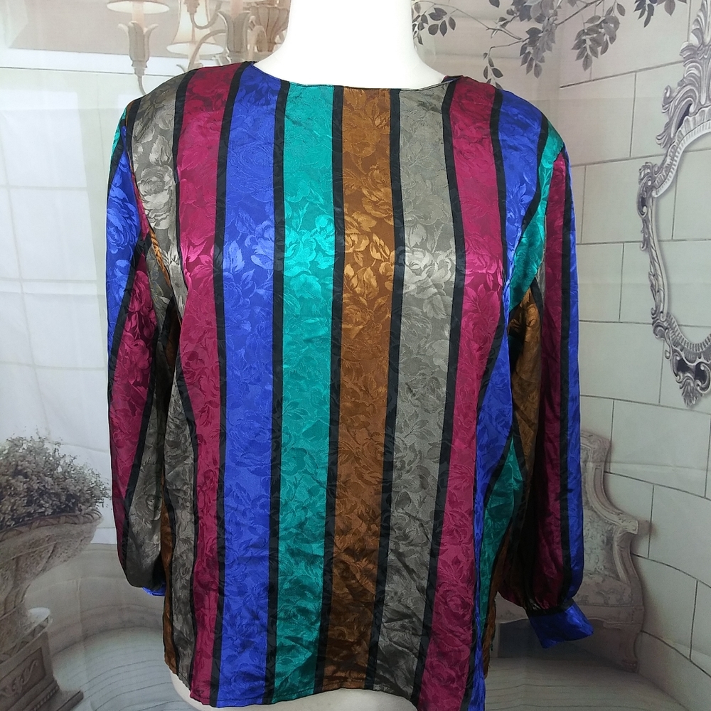 La Chine by Galinda Wang Vintage Blouse EUC